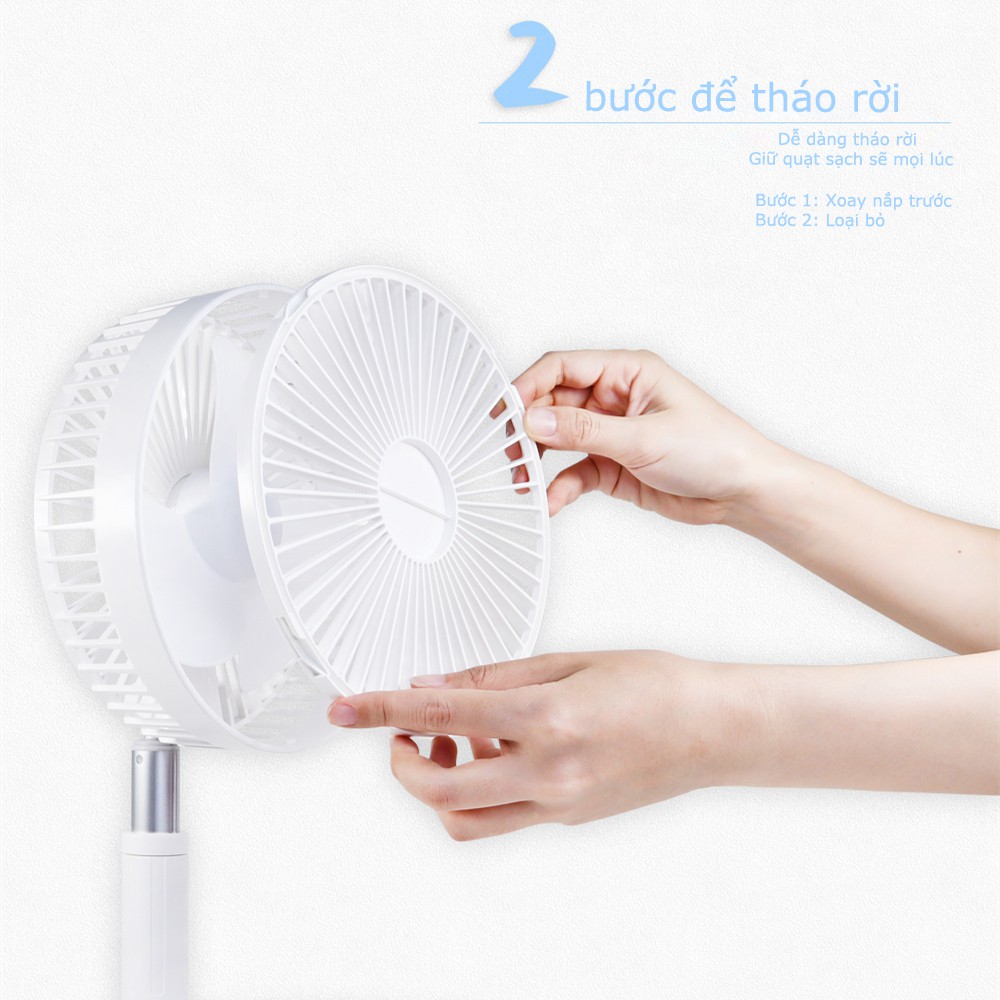 Quạt tích hợp loa không dây Âm nhạc XIAOMI ZOLELE 7200mAh Audio Foldable Fan P10S | BigBuy360 - bigbuy360.vn