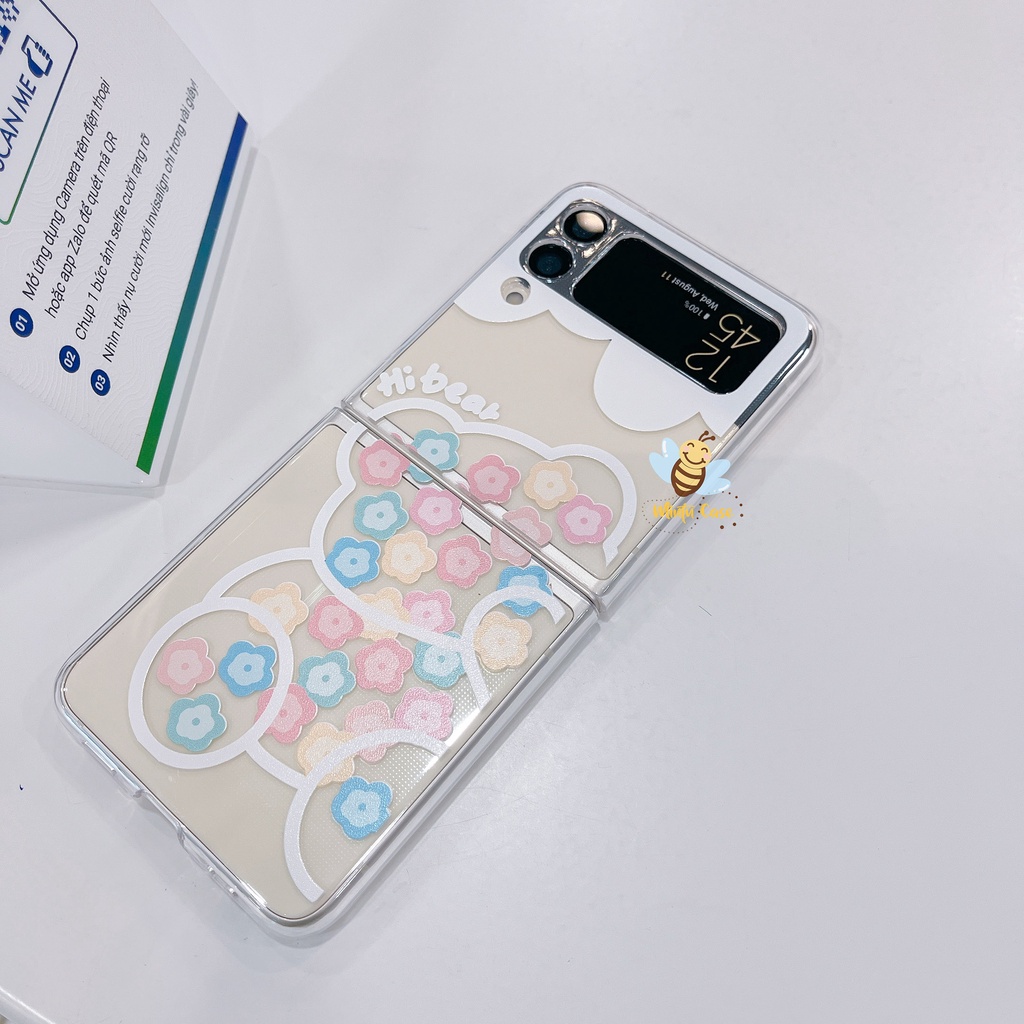 Ốp Samsung Galaxy Z Flip 4 / Z Flip4 5G / Z Flip3 5G / Z Flip 3 trong suốt loại bảo vệ camera - ZL05
