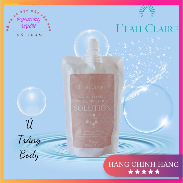 Sữa Ủ Trắng 💯 CHÍNH HÃNG HÀN QUỐC 💯 Ủ Trắng Body Solution giúp dưỡng trắng mịn mà không bào mòn da, loại bỏ các hắc tố