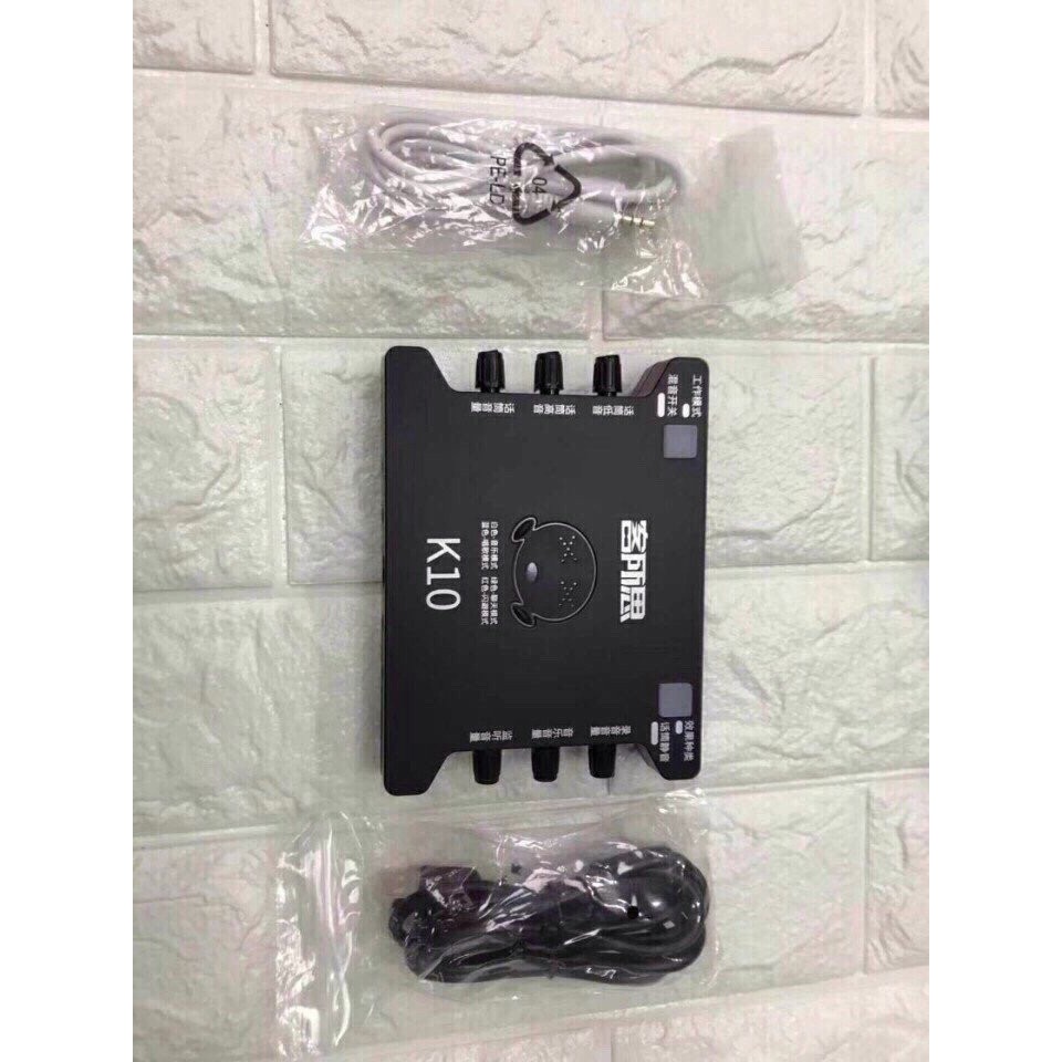Soundcard thu âm k10