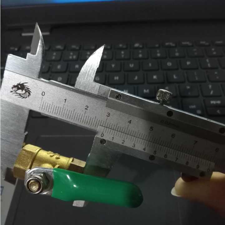 Van gạt khóa máy nén khí, van khóa 1/4 loại ren trong 13mm