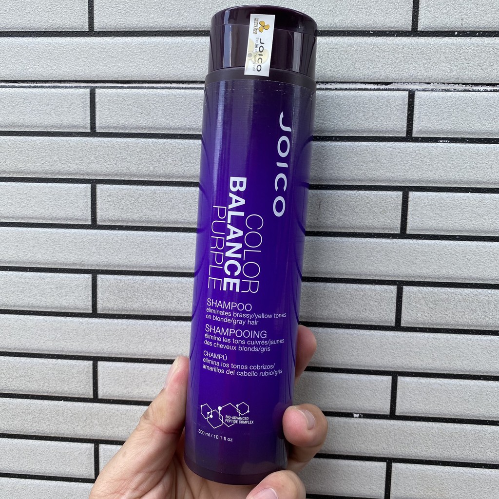 🇺🇸 Dầu gội cân bổ sung sắc tố tím và khử ánh vàng cho tóc nhuộm Tone lạnh Joico Balance Purple Shampoo 300ml