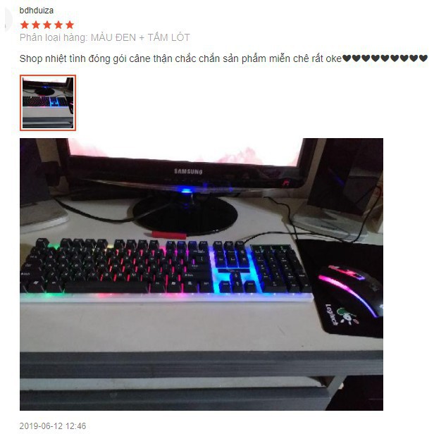 Bàn Phím Chuột Giả Cơ G21,Keyboard bàn phím Chuyên game đèn LED 7 màu vô cùng đẹp,Hàng Chính Hãng