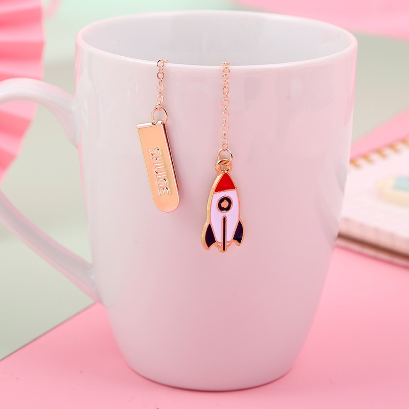 1 Thẻ Đánh Dấu Sách Bằng Hợp Kim Hình Hành Tinh Vũ Trụ Sáng Tạo Hỗ Trợ Đọc Sách Dành Cho Học Sinh