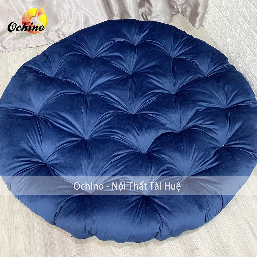 Đệm lót ghế pasapan thư giãn cao cấp, nệm Tròn ghế Papasan size 1m1 dày đẹp ( có sẵn)