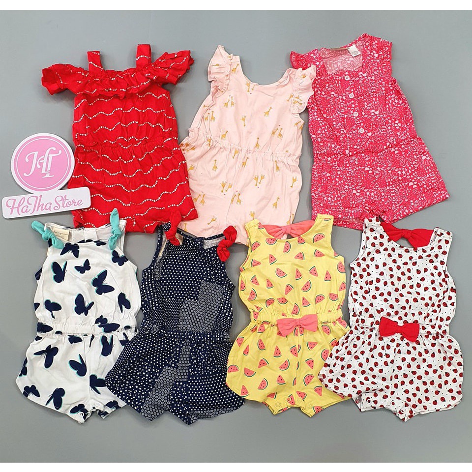 (3-13kg) Body đùi, jumpsuit cho bé gái