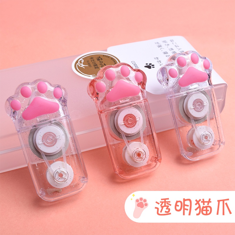 Bút xóa kéo thiết kế hình bàn chân mèo đáng yêu