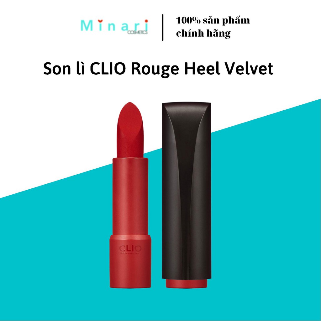 [BILL HÀN][ AUTH 100%] Son thỏi lì Clio Rouge Heel Velvet  #18, #20, #23