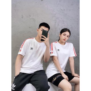 Áo Thể Thao Nam Nữ [Tee Shirt] Tref 3STR 3D White [ĐỒ TẬP GYM]