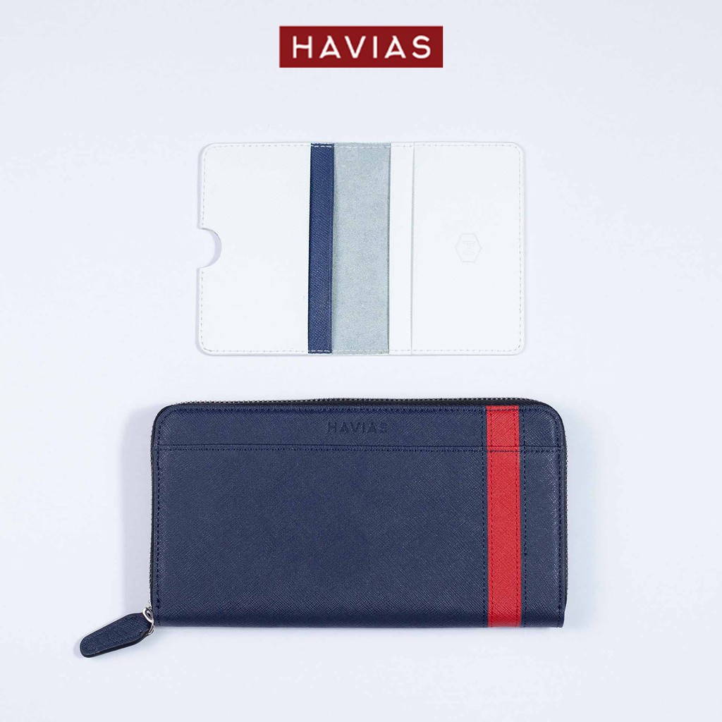 Couple Ví Viva Zipped Long &amp; Harp Mini Wallet HAVIAS