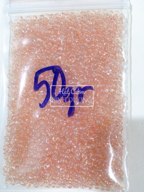 2000 hạt tấm trong thuỷ 3mm trang trí đủ màu gói khoảng 50gr