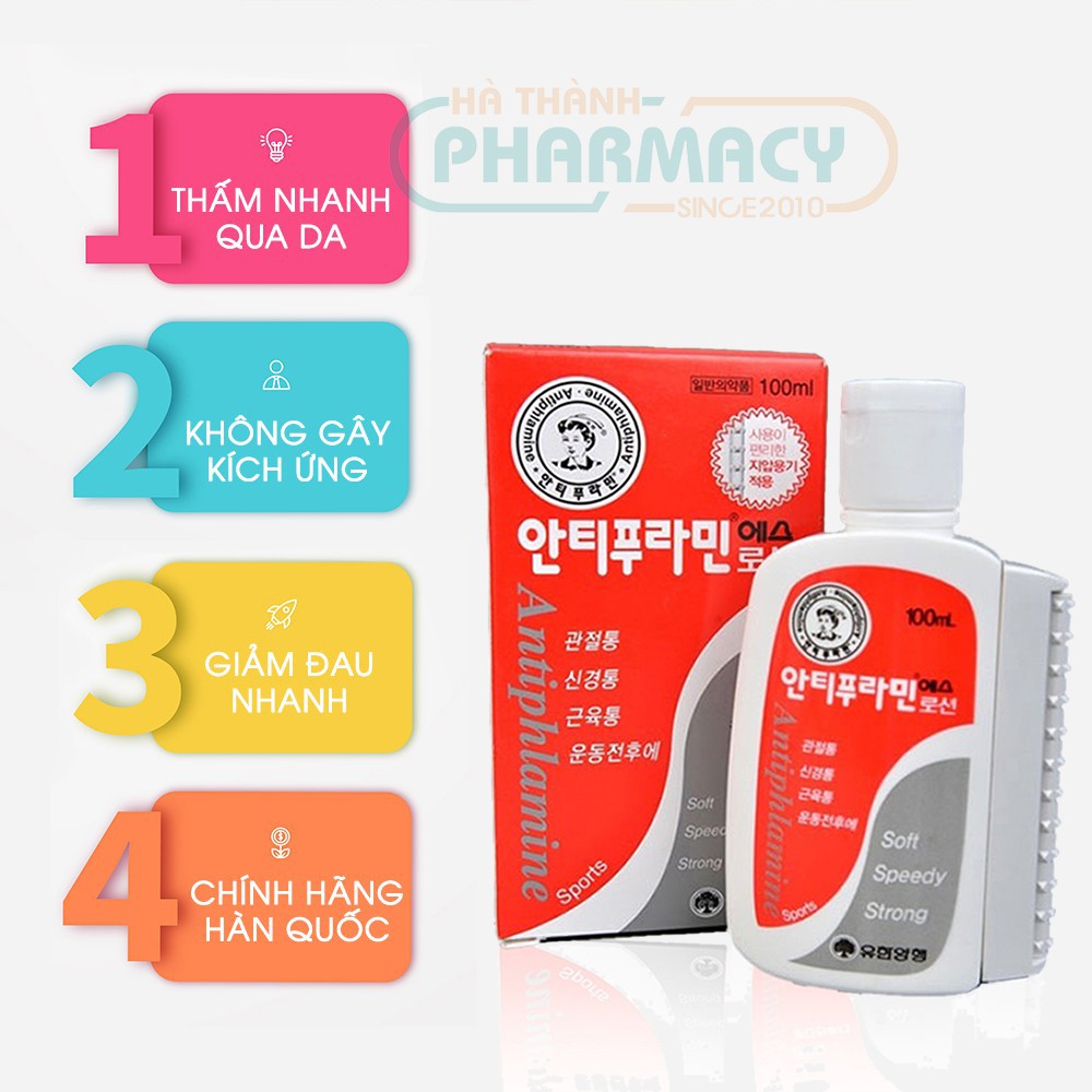 Dầu nóng hàn quốc - ANTIPHLAMINE 100ML [CHÍNH HÃNG - FREE SHIP]