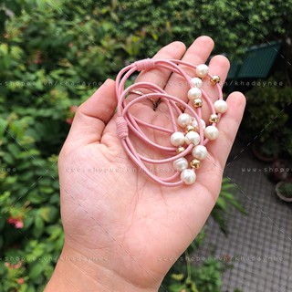 Dây Cột Tóc Phối Ngọc Trai Đầy Cá Tính