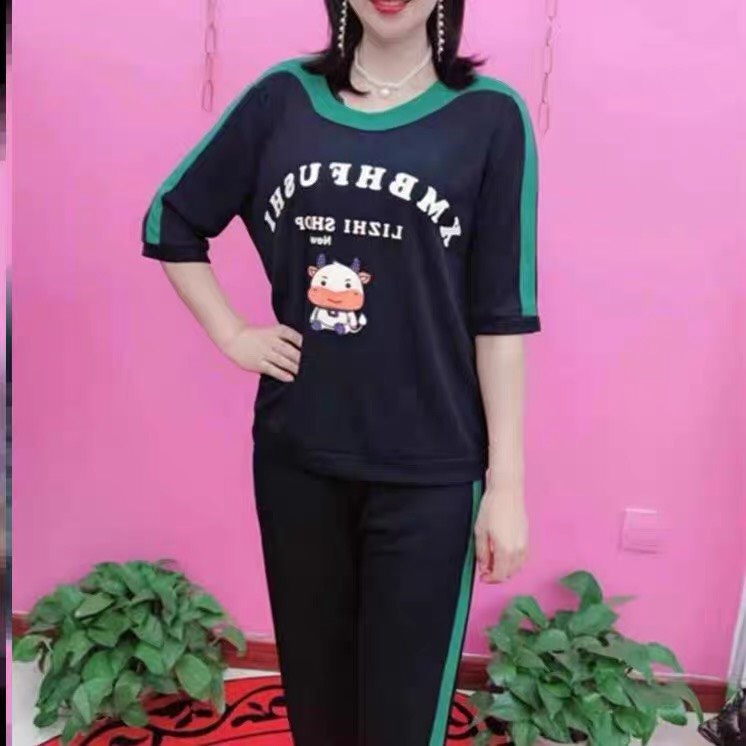 ( TẶNG KÈM GÓI XẢ) Sét đồ bộ BÒ SỮA cực cute chất liệu cotton cao cấp co giãn 4 chiều size 45-85kg ( Mã H6 )