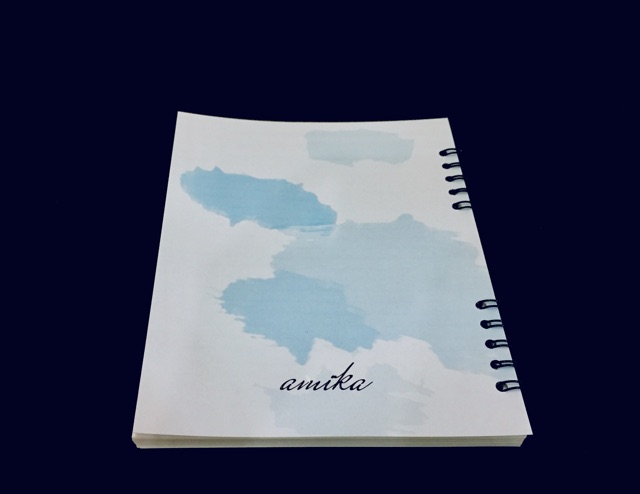 Sổ lò xo Dreamy Blue - 170 trang - 19x24 cm (gần size B5) - Ruột giấy trắng tự chọn (MIỄN PHÍ in tên riêng)