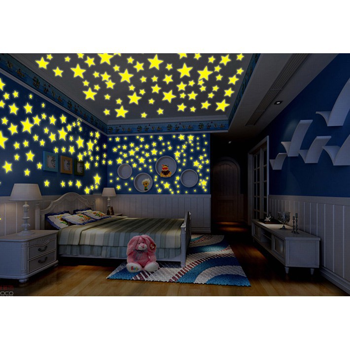 Combo 100 Sao Dạ Quang Phát Sáng Trong Đêm - GD541