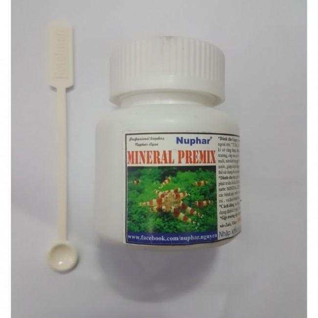 chất khoáng cho cá và tép Nuphar Mineral Premix
