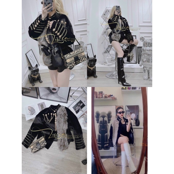 Áo khoác lông cúc xích hoàng gia