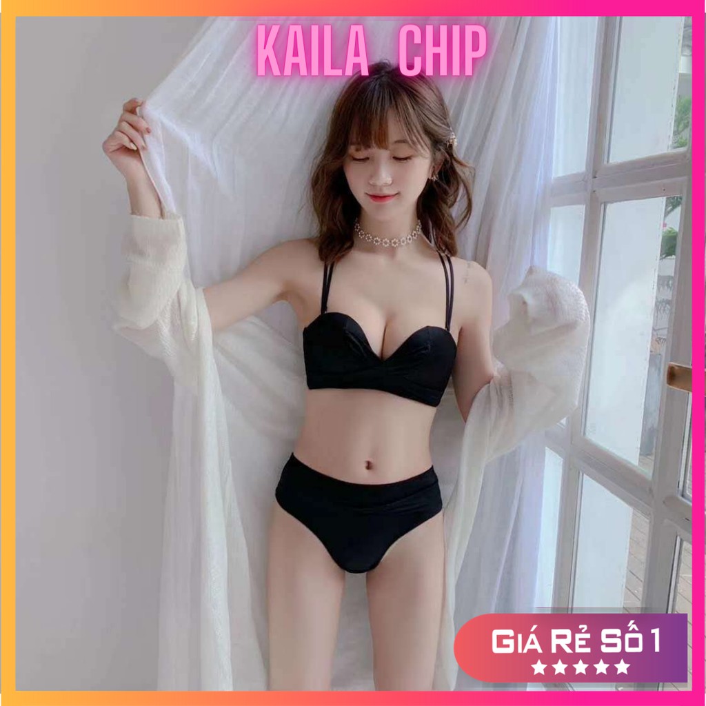 [Hàng cao cấp] Bikinni 2 mảnh, đồ lót nữ đi biển, đồ lót nữ su cao cấp nhún nơ thông hơi siêu mát Kaila Ch | BigBuy360 - bigbuy360.vn