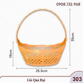 Combo 10 cái giỏ gói quà Tết size đại