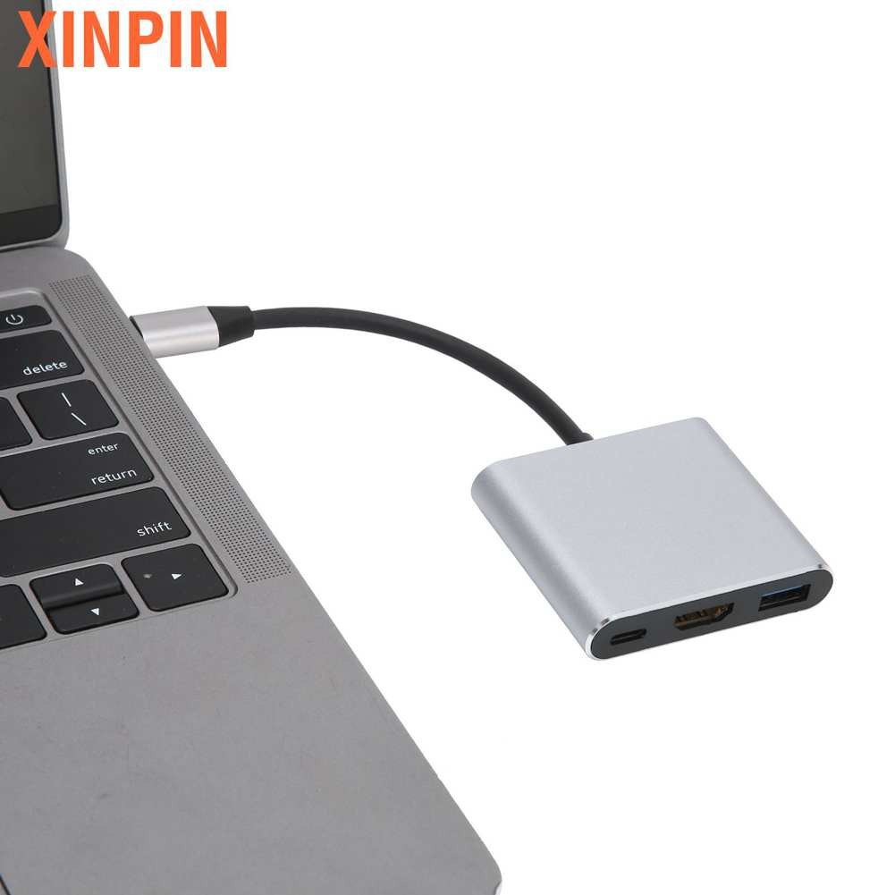 Bộ Chuyển Đổi Usb 3.1 Hub Type-C Sang 3.0 Hdmi 4k Hd 3 Trong 1