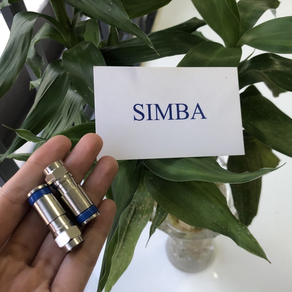 10 Cái đầu nối F5 cho truyền hình cáp, anten chảo K+, rắc F5 Camera loại nén cao cấp Model : FE058 Hãng ZG