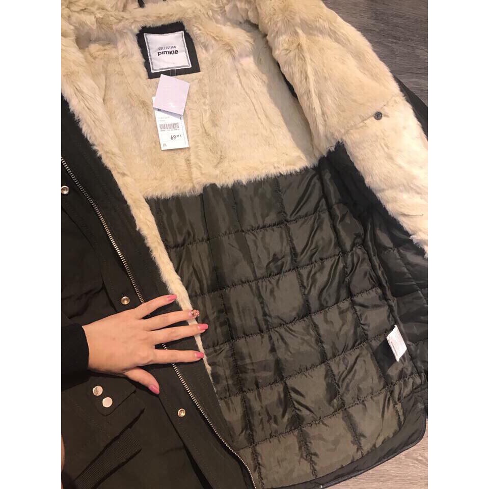 Áo khoác parka rêu