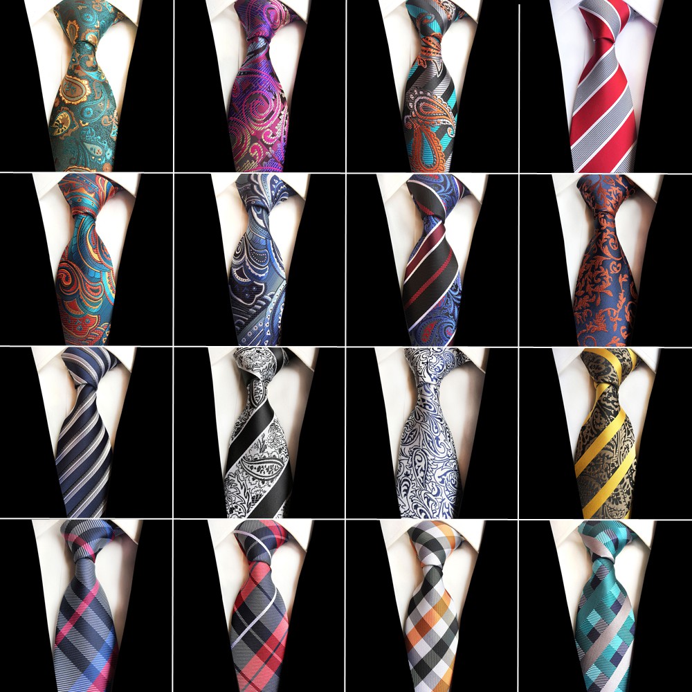 Mới Cà Vạt Lụa 8cm Họa Tiết Hoa Thời Trang Cho Nam