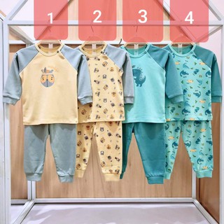 Bộ nỉ dài tay bé trai cao cấp thu đông Lullaby