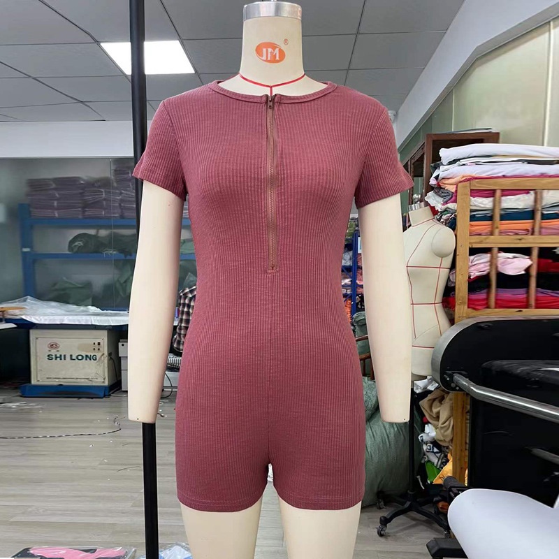 Áo liền quần ngủ tay ngắn cổ chữ V thời trang quyến rũ cho nữ | BigBuy360 - bigbuy360.vn