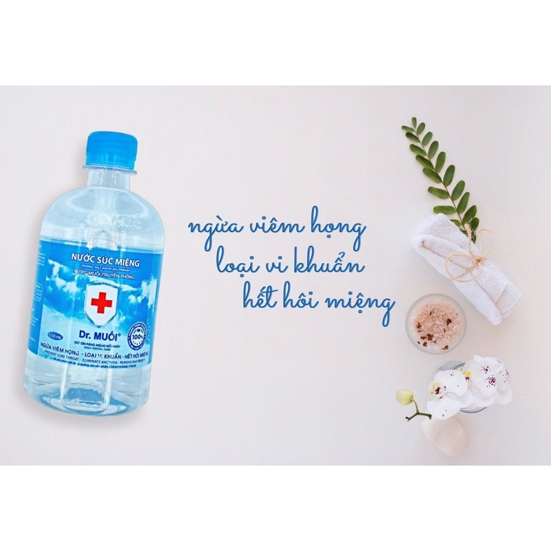 [Thùng 9000ml] Nước Súc Miệng Dr. Muối Hương Vị Truyền Thống Chính Hãng