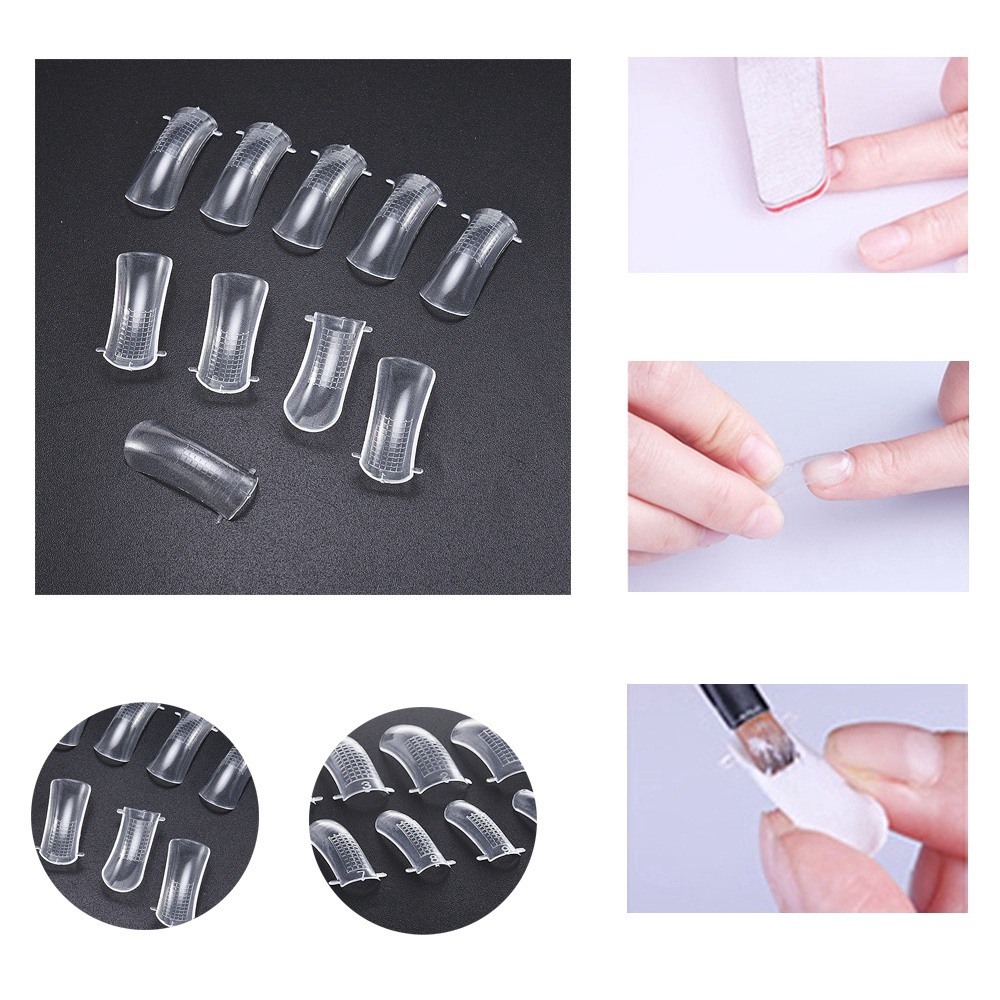 [Hàng mới về] 100 Khuôn móng giả dùng để đắp nối dài móng chuyên dụng chất lượng cao