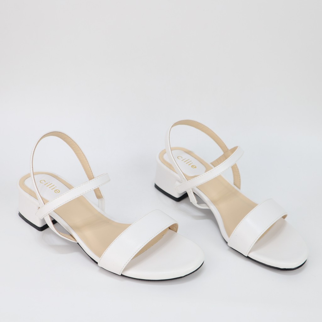 Giày sandal nữ quai ngang gót vuông cao 3cm 1011