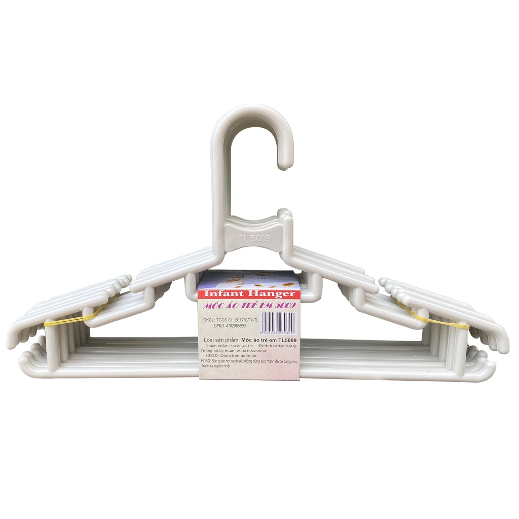 10 cái móc áo quân trẻ em nhựa cao cấp  TL5009 - 10c