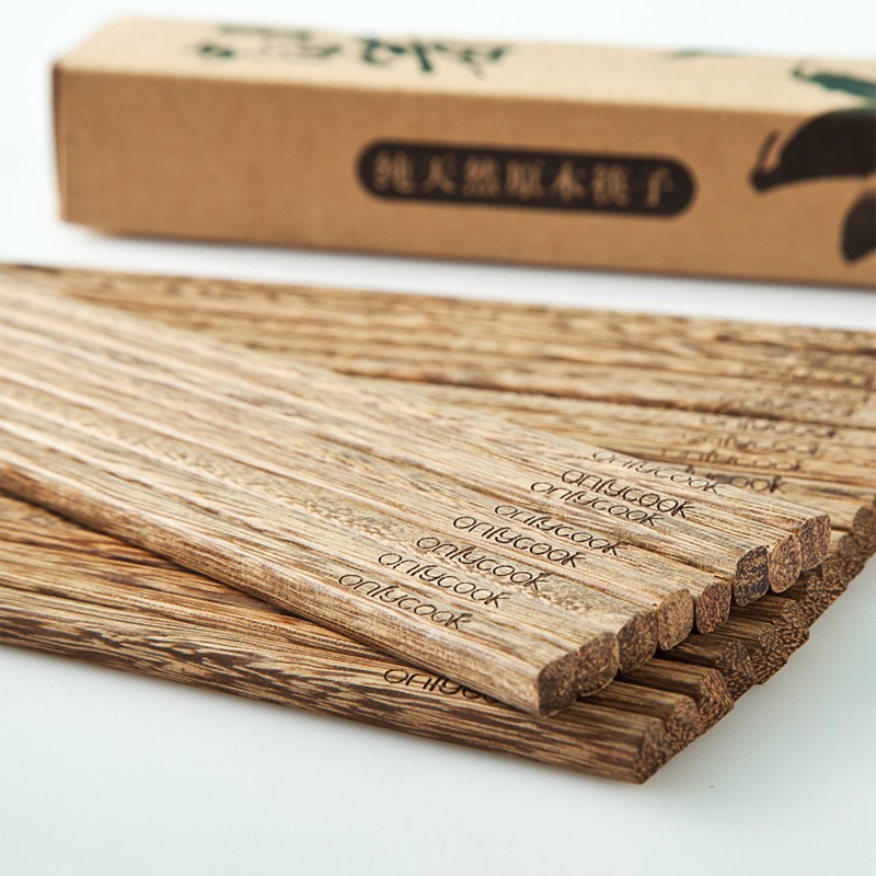 Combo 10 đôi đũa gỗ sơn cao cấp Onlycook