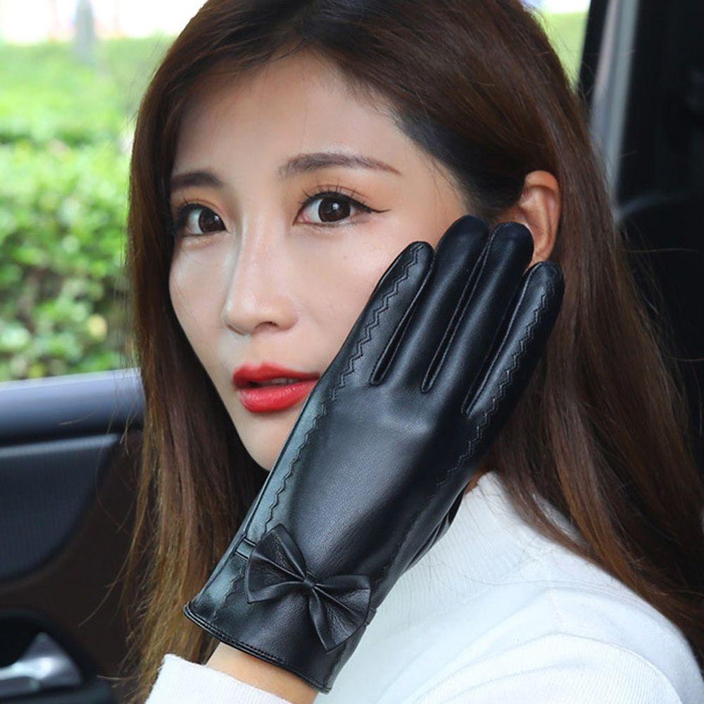 Găng Tay Da Pu Giữ Ấm Khi Lái Xe / Câu Cá / Chơi Thể Thao Ngoài Trời Cho