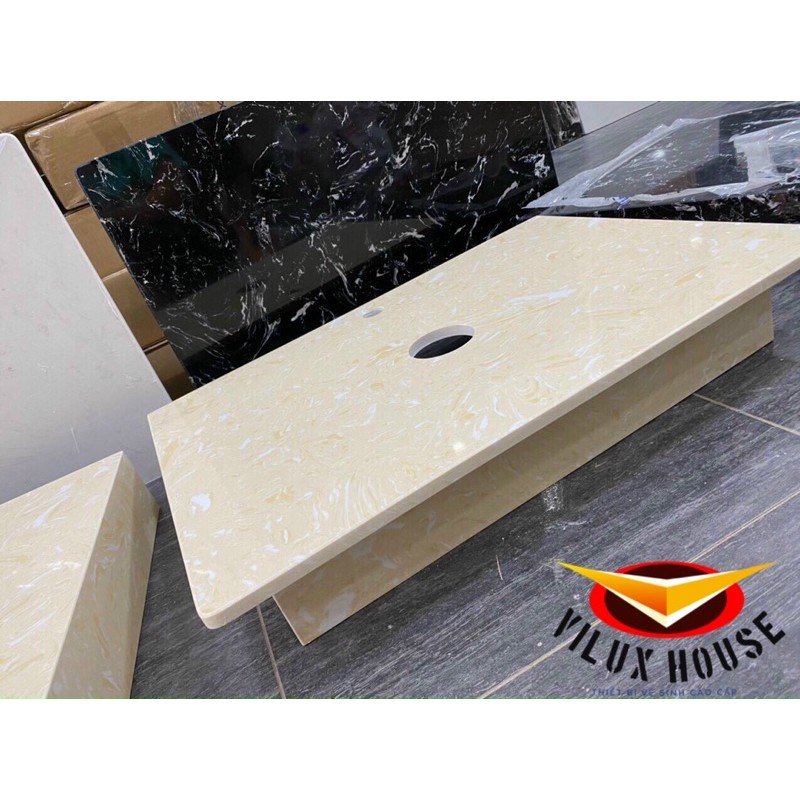 BÀN ĐÁ LAVABO TREO TƯỜNG 700x440x150mm