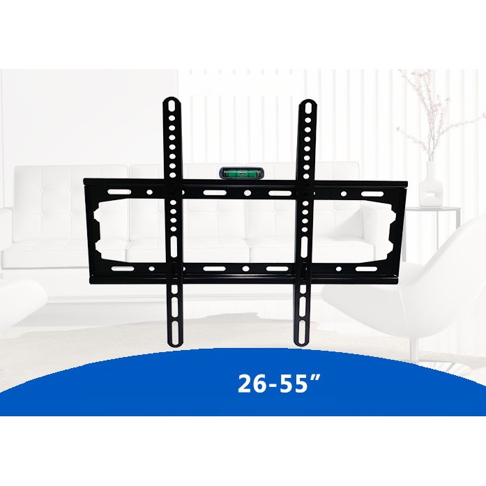 Giá treo ti vi phẳng HANNIBAL từ 26-55'' inch có thước livo thăng bằng hỗ trợ lắp cân