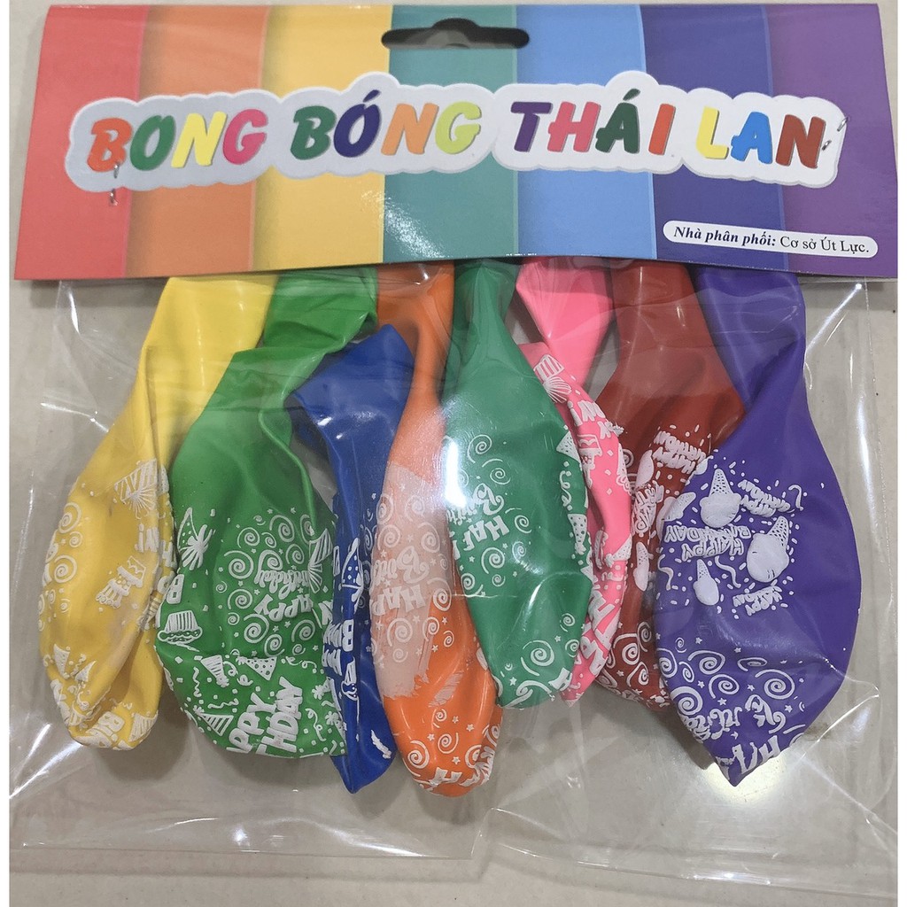 Bong Bóng in chữ Happy Birthday