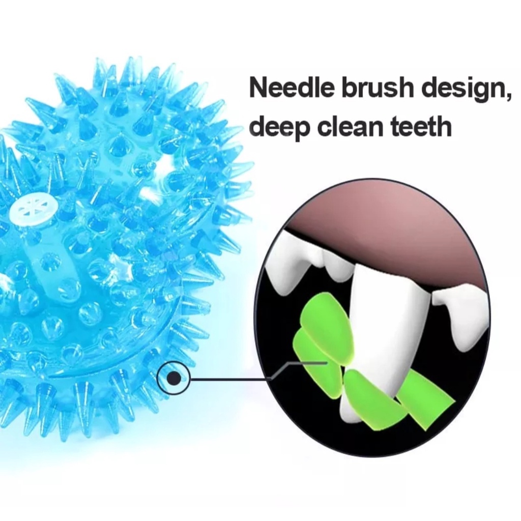 Đồ chơi chó mèo hình xương silicon - Đồ chơi gặm cho chó mèo hình xương tạ gai có kèn kêu