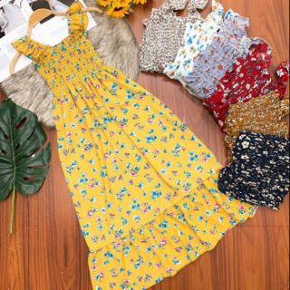 Đầm maxi voan