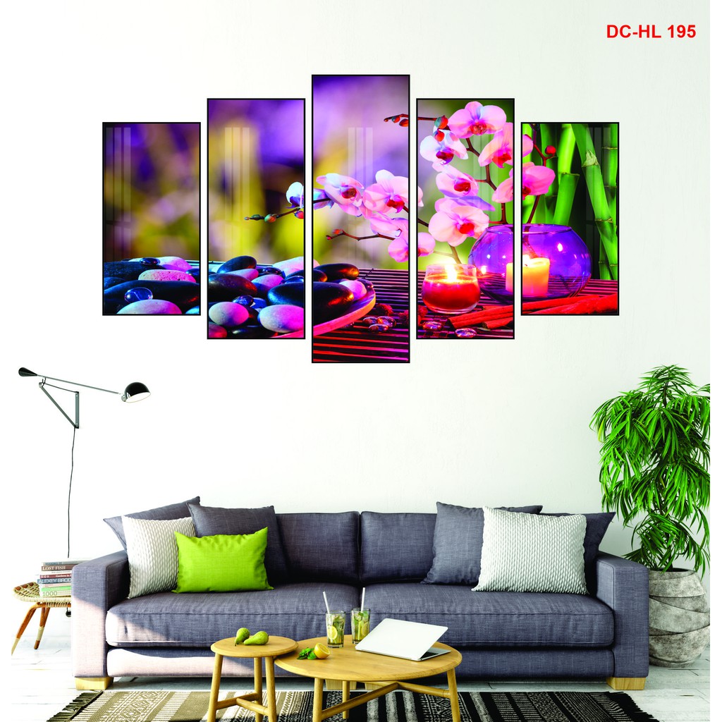[KHỔ LỚN] Bộ 5 Tranh Treo Tường Spa Thẩm Mỹ Viện Nails Salon Cao Cấp - Trang trí Decor - Melyhome