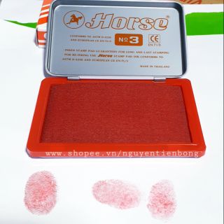 Hộp mực đóng dấu đỏ, mực lăn vân tay 7x10cm