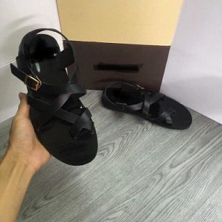 Dép sandal da chéo nam