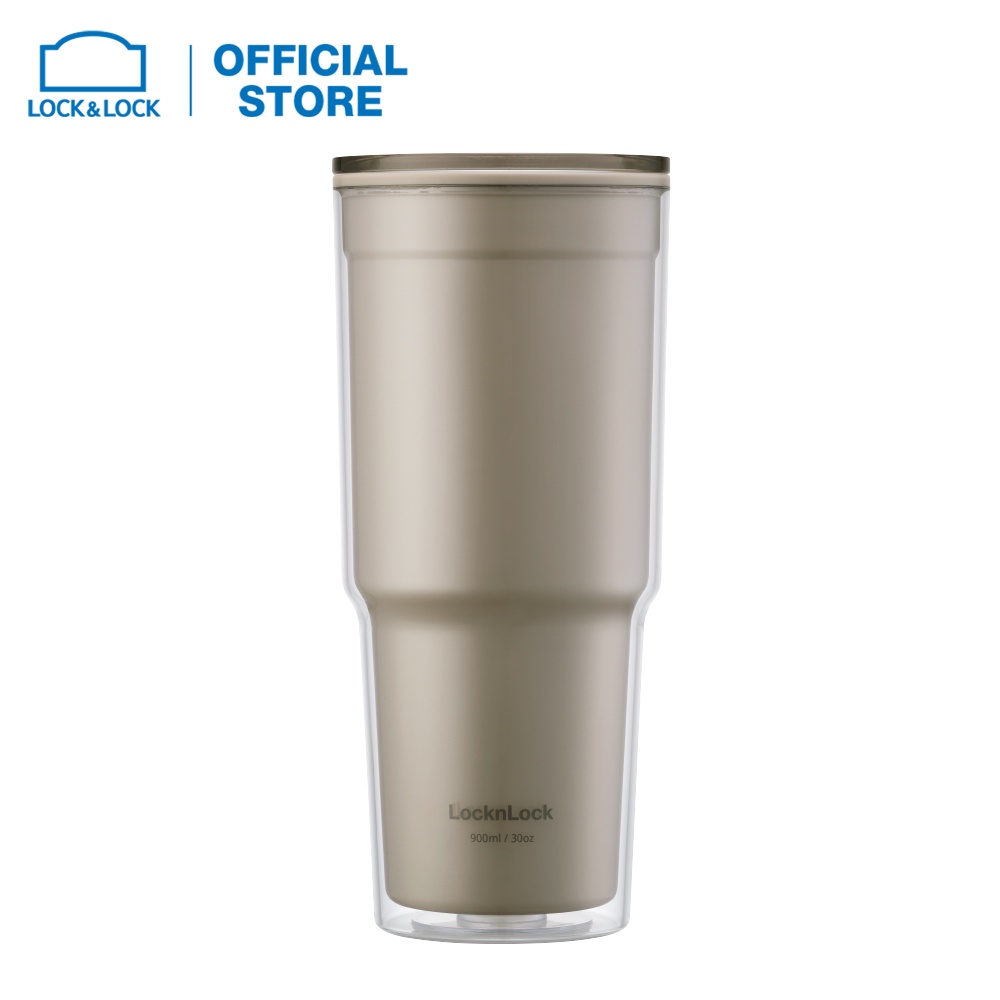 [HÀNG TẶNG KHÔNG BÁN] [MEMBERSHIP GIFT] Ly nhựa 2 lớp Lock&amp;Lock 900ML màu be - HAP502BEG