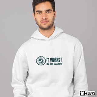 Áo Hoodie nam It Works On My Machine dành cho Lập trình viên