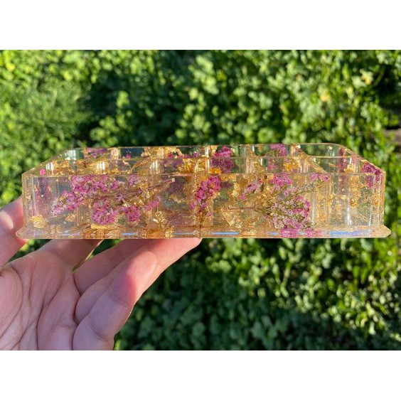 Khuôn Resin Silicone Khay đựng son 9 ô / 12 ô