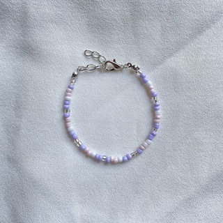 Vòng tay handmade mix tím pastel
