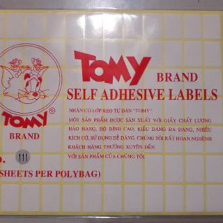 Combo 2 tập giấy decal tomy A5 cỡ 99-124