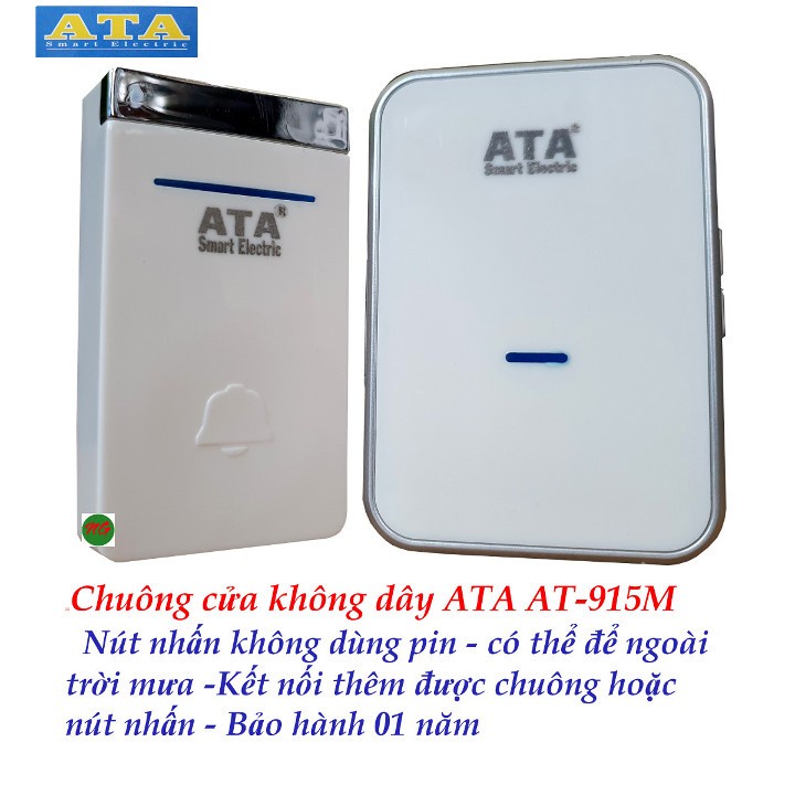 ⚡GIAO HỎA TỐC⚡ Chuông cửa không dây ATA  AT-915M